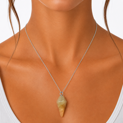 Agate Pendulum Necklace